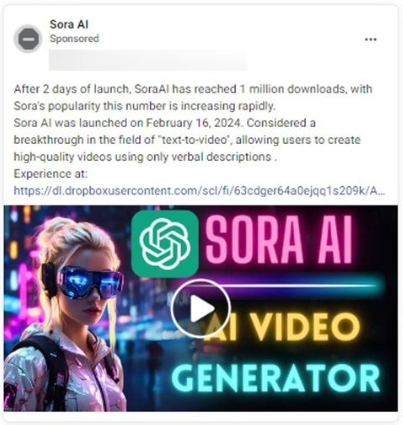 Реклама инструмента для создания видео OpenAI Sora