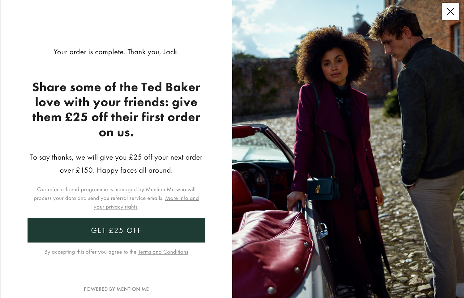 ted baker refer-a-friend programme