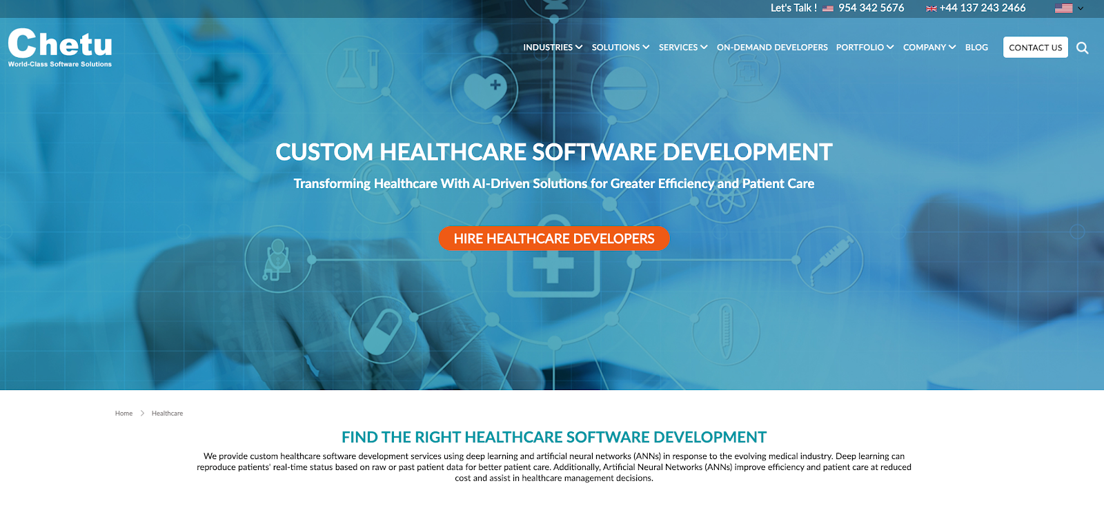 The Top 11 Medical & Healthcare Software Companies: Chetu