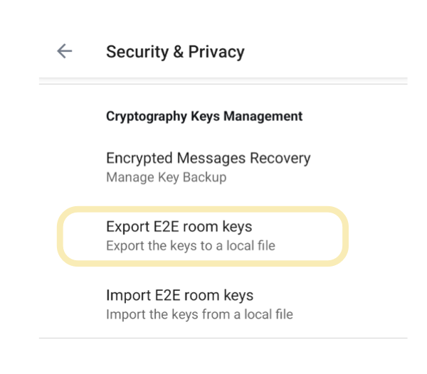 Resetting the server-side key backup