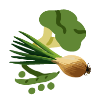 Slika, ki vsebuje besede zelenjava, rastlina  Opis je samodejno ustvarjen