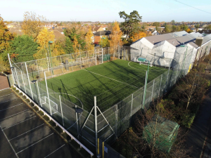 The football pitch