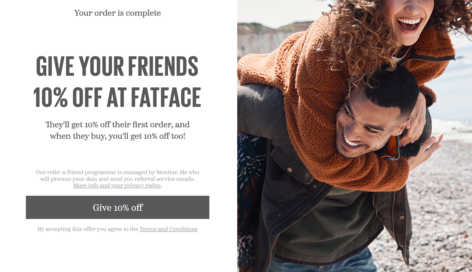 Fatface refer-a-friend example