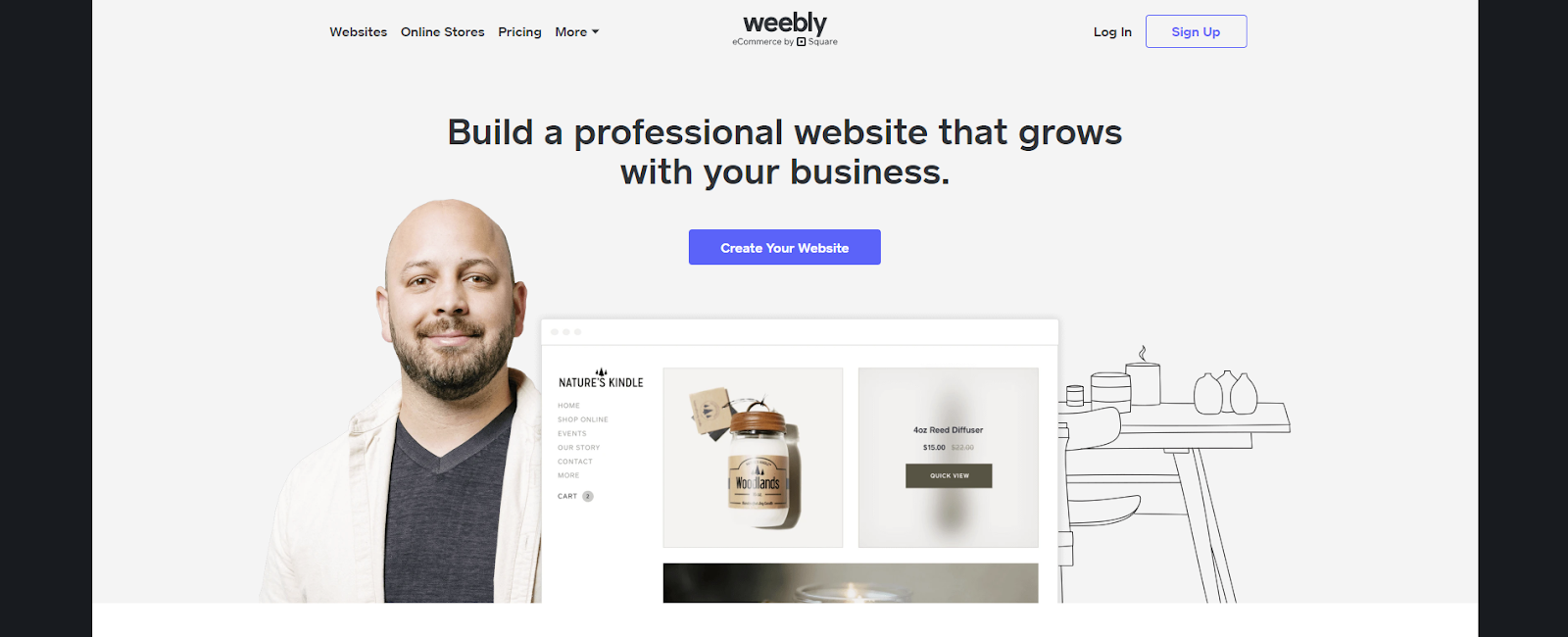 Weebly homepage