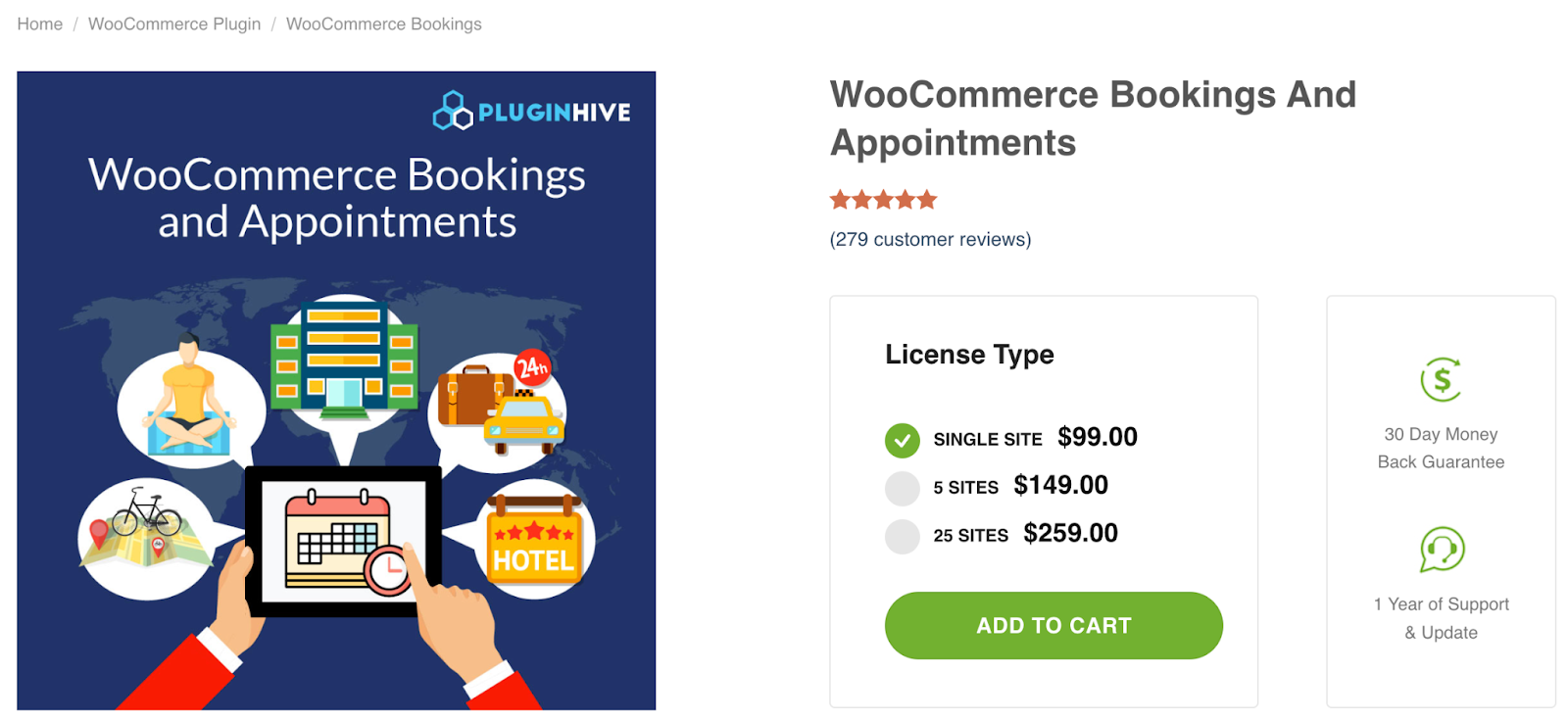 Plugin WooCommerce Bookings and Appointments