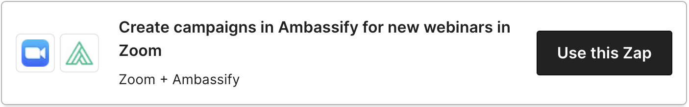 Ambassify share new Zoom webinars