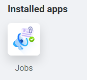 app jobs installation