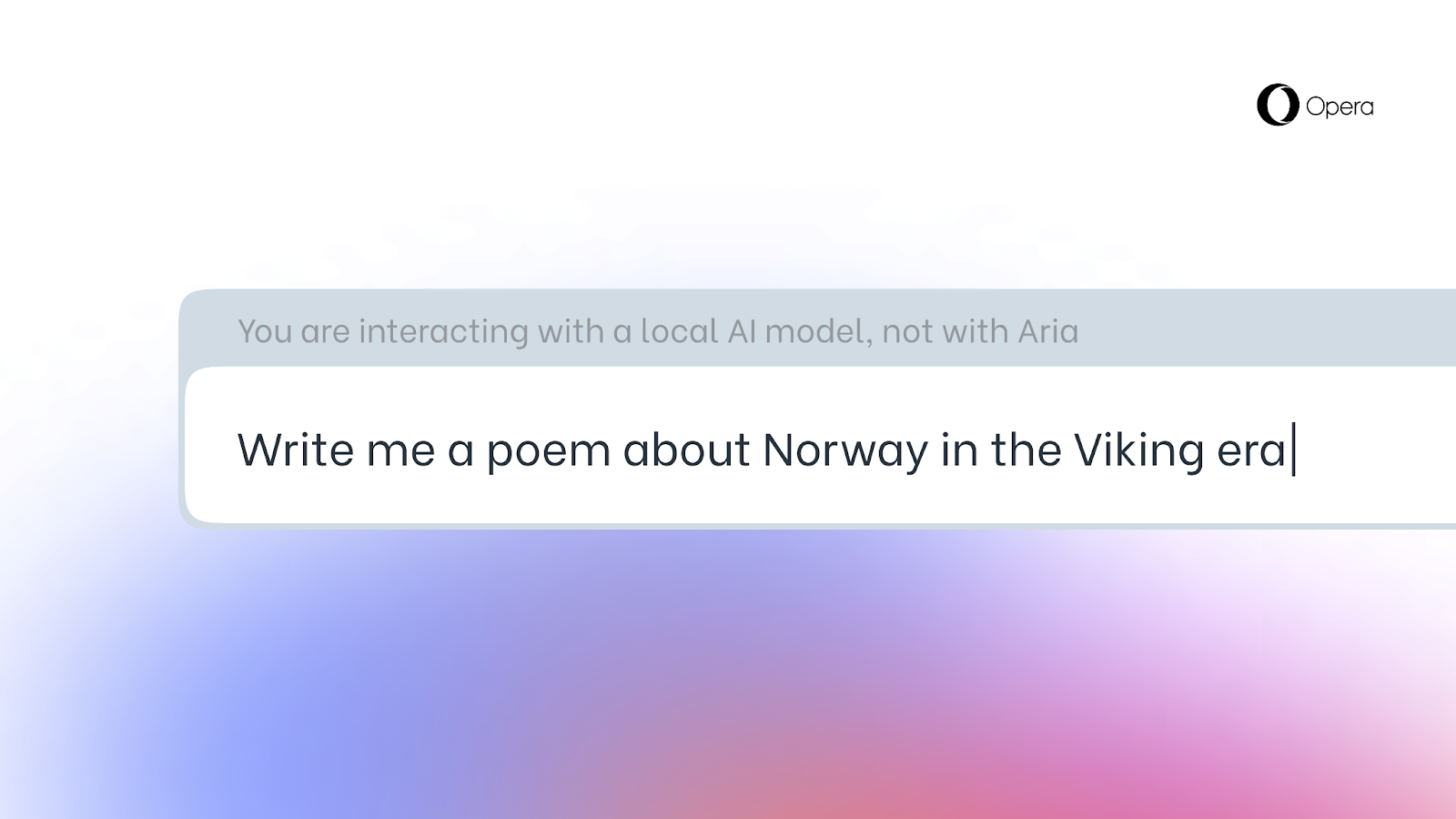A user instructs a local AI model to write a poem.