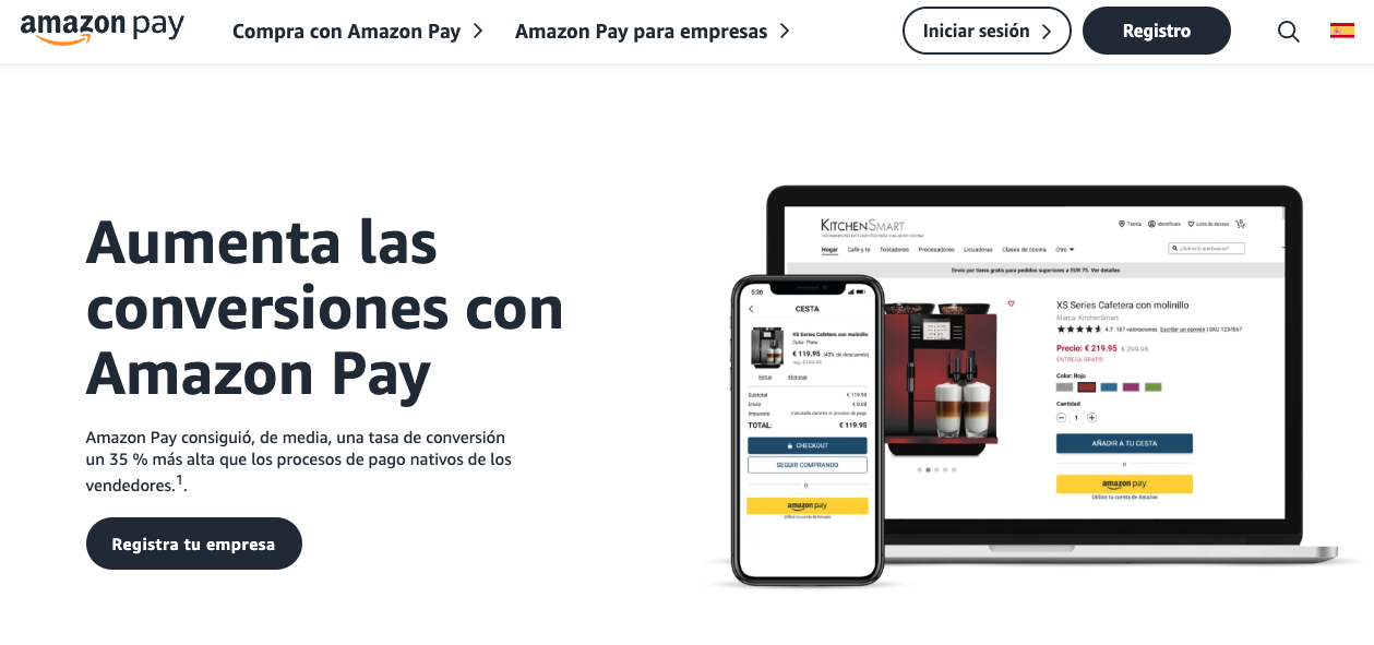Sitio web de Amazon Pay