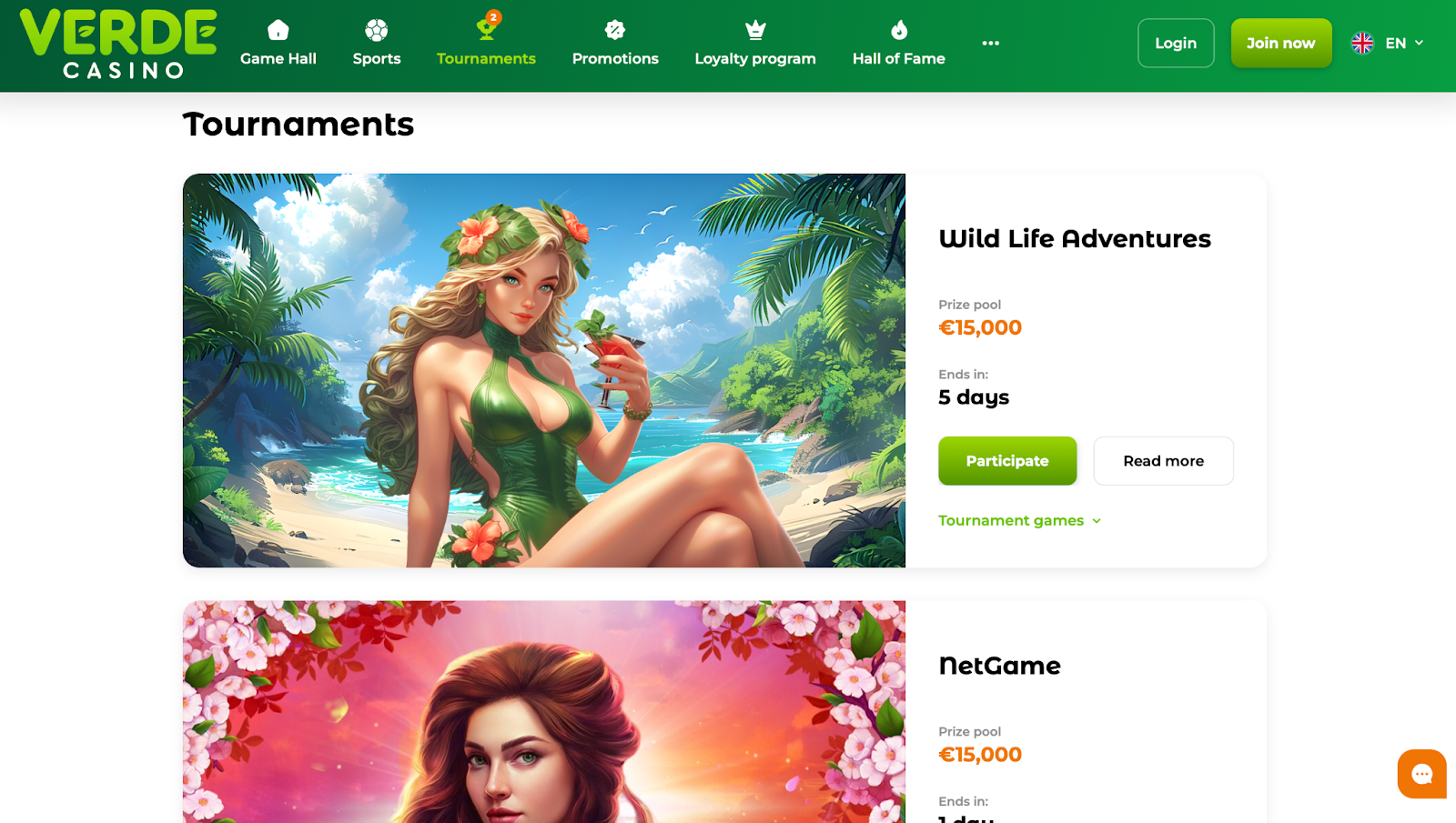 бонусные предложения Verde casino