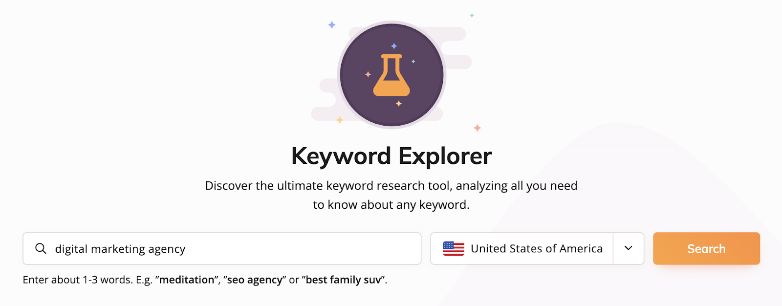 Keyword Explorer tool