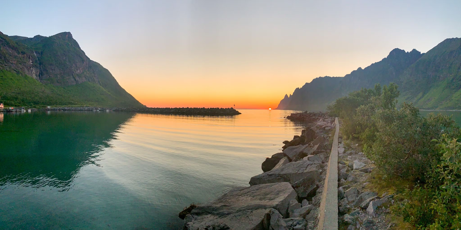 Image of a sunset in Norway. 