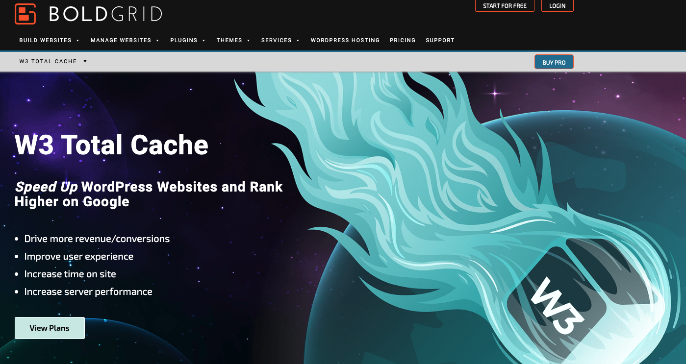 Sitio web de W3 Total Cache