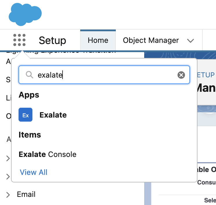 Exalate app in Salesforce