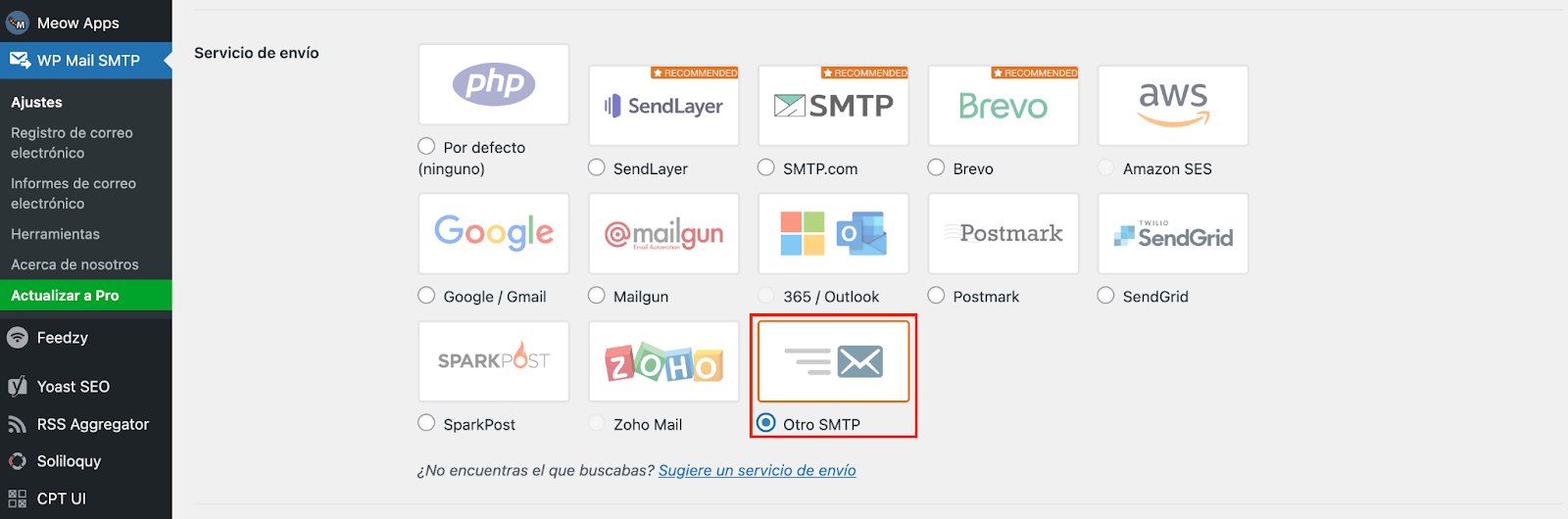 Ajustes de configuración de WP Mail SMTP