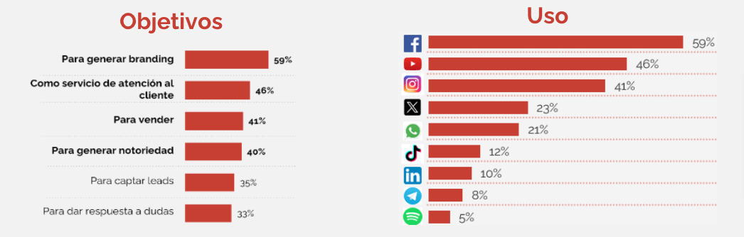 redes más utilizadas por profesionales