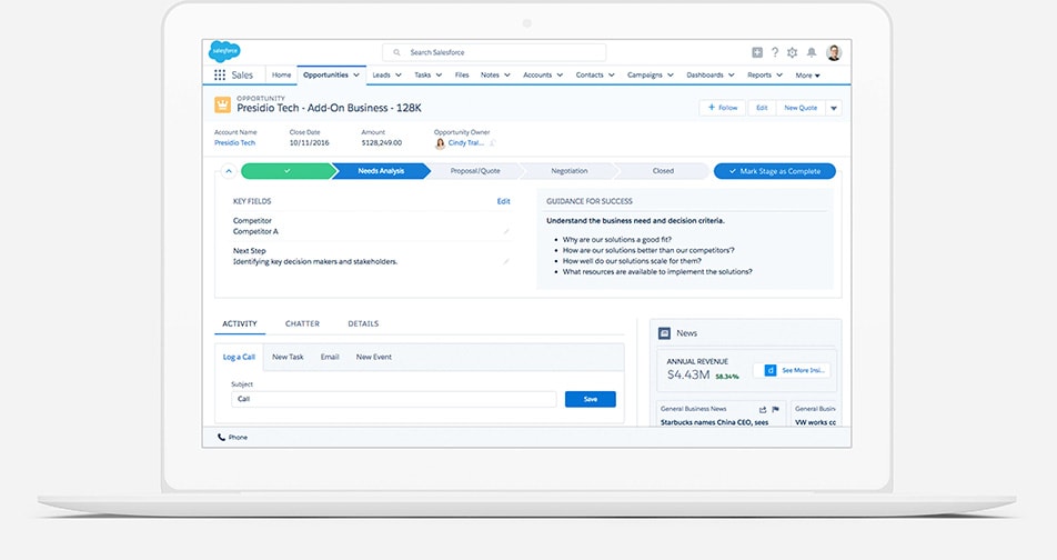 Screenshot vom Monday.com CRM